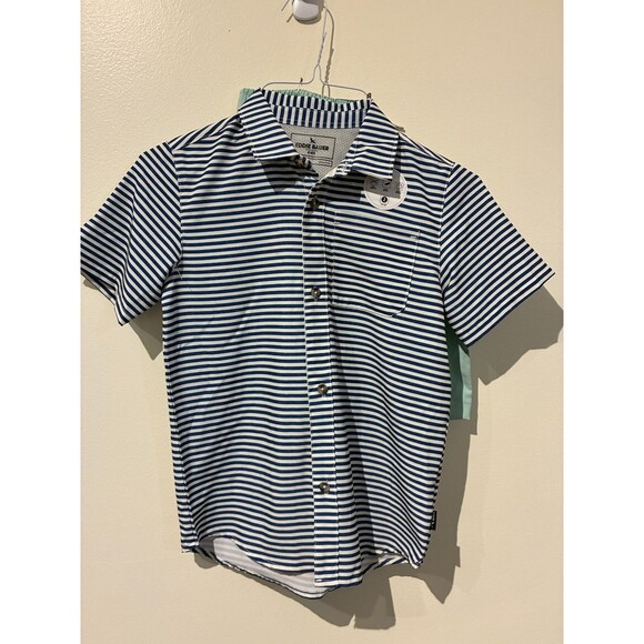 NWT Eddie Bauer Button Up Shirt & Shorts Outfit - Boy's 8 - Picture 1 of 4
